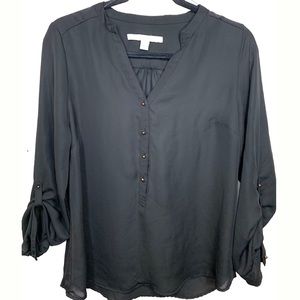 LAUREN CONRAD BLACK BLOUSE MEDIUM